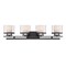 Designers Fountain Fusion 35.75in 4-Light Biscayne Bronze Mid-Century Modern Indoor Vanity Light 86104-BBR - alternate 1
